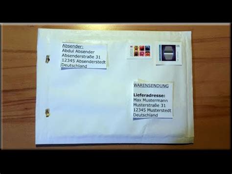 warensendung richtig verpacken und beschriften